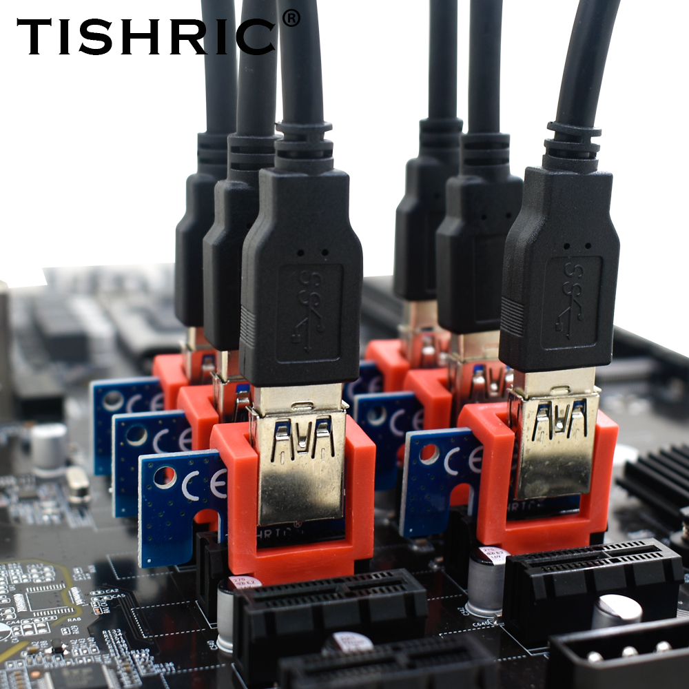 TISHRIC GPU PCI-E  ̳  Ʈ Ŀ ī   1X 16X PCIE ̺ ͽٴ ETH  ī  BTC 
